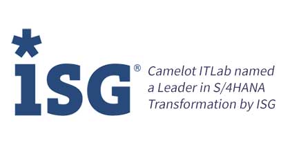 ISG Logo Camelot ITLab wird als führend in der S4HANA-Transformation ausgezeichnet