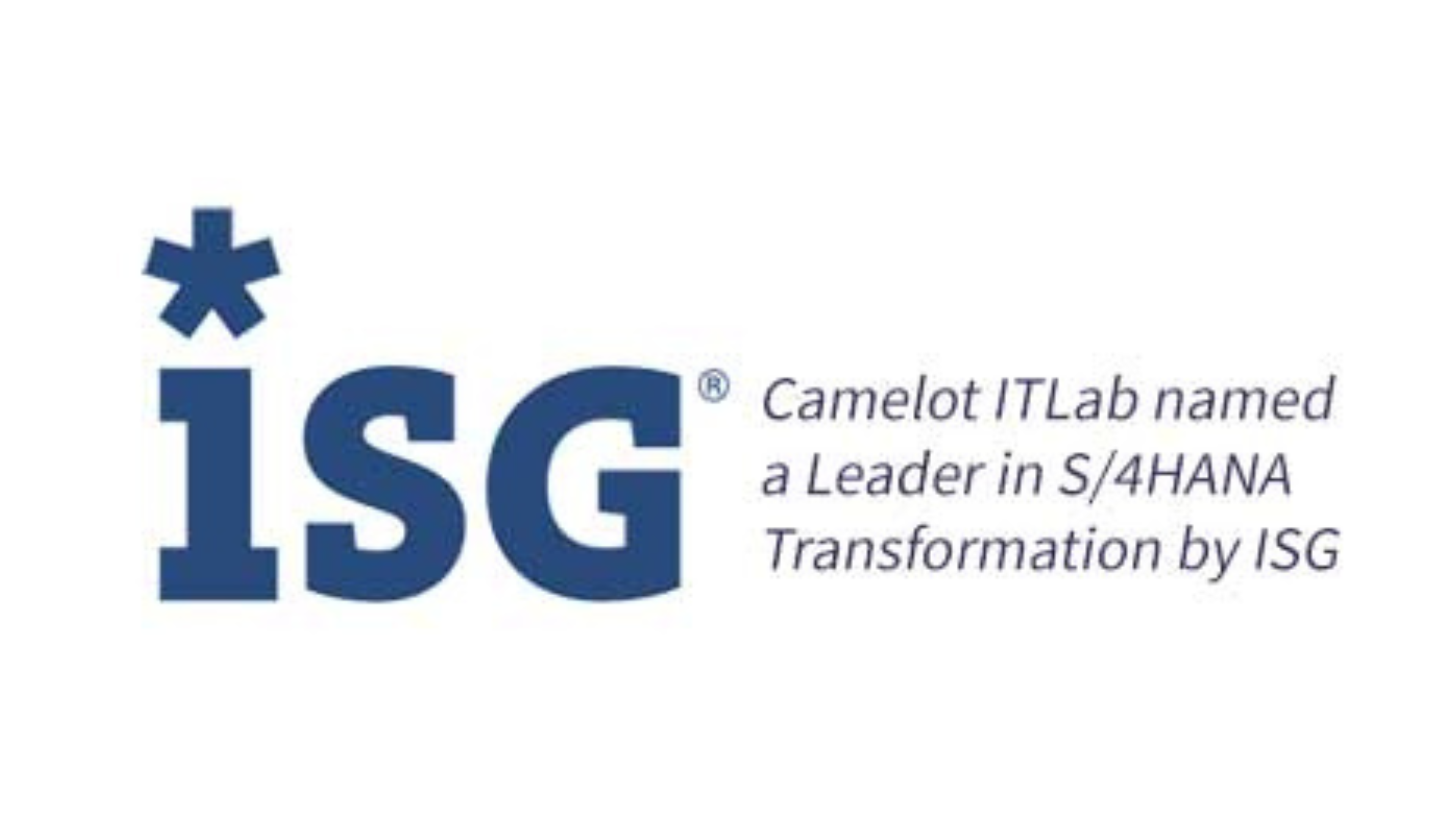 ISG Logo Camelot ITLab wird als führend in der S4HANA-Transformation ausgezeichnet